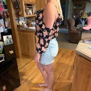Floral off the shoulder blouse
